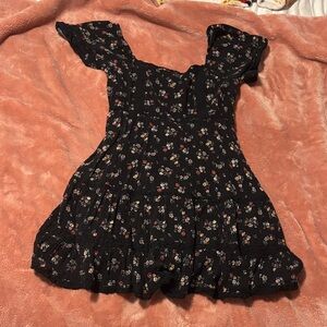 American Eagle Outfitters Black Floral Dress